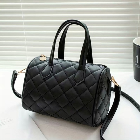Handbags - Black Quilted Mini Fashion Bag
